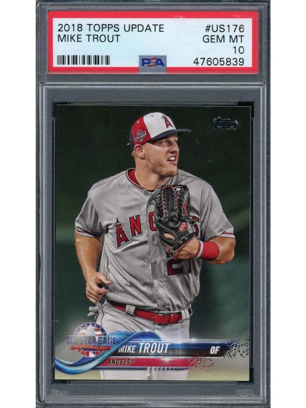 2018 Baseball Card #US176 Graded PSA 10 GEM MINT - Rare Collectible Sports Card